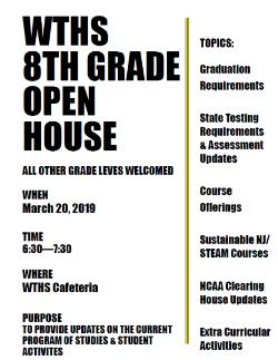 WTHS 8th Grade Open House